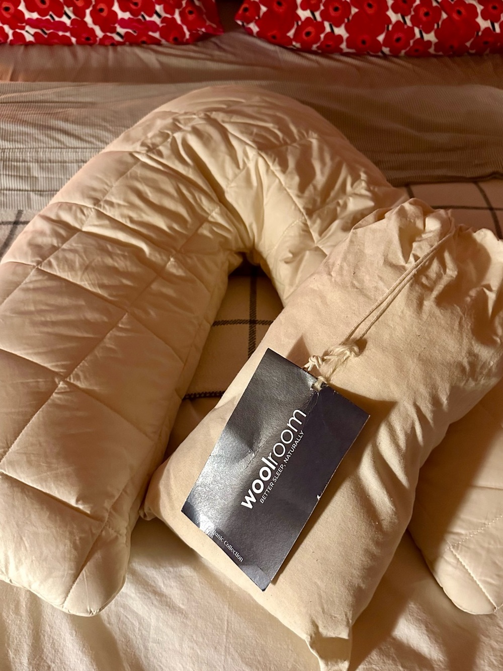Woolroom’s best-selling washable wool “V” pillow.